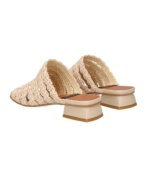 INTER-CHAUSSURES / インター ショシュール サンダル | 【ANGEL ALARCON】ローヒールラフィアサンダル | 詳細9