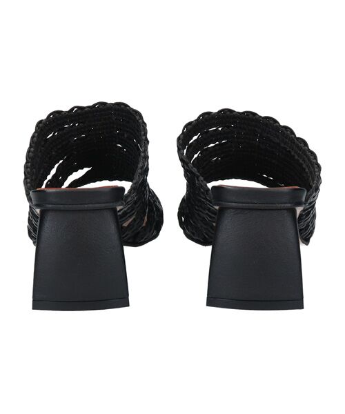 INTER-CHAUSSURES / インター ショシュール サンダル | 【ANGEL ALARCON】チャンキーヒールラフィアサンダル | 詳細3