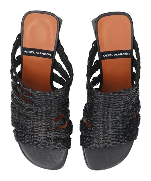 INTER-CHAUSSURES / インター ショシュール サンダル | 【ANGEL ALARCON】チャンキーヒールラフィアサンダル | 詳細4