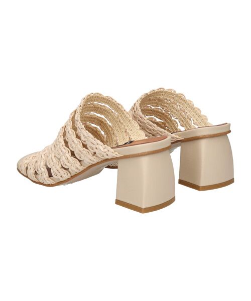 INTER-CHAUSSURES / インター ショシュール サンダル | 【ANGEL ALARCON】チャンキーヒールラフィアサンダル | 詳細9