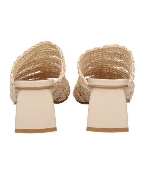 INTER-CHAUSSURES / インター ショシュール サンダル | 【ANGEL ALARCON】チャンキーヒールラフィアサンダル | 詳細10