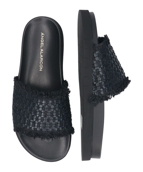 INTER-CHAUSSURES / インター ショシュール サンダル | 【ANGEL ALARCON】フットベッドラフィアスライドサンダル | 詳細6