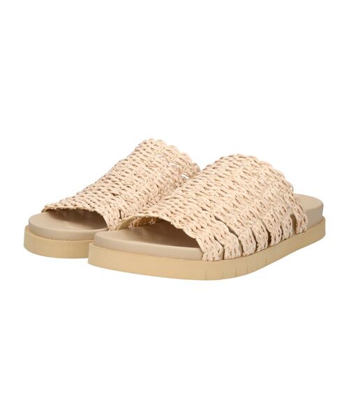 INTER-CHAUSSURES / インター ショシュール サンダル | 【ANGEL ALARCON】フットベッドラフィアサンダル | 詳細7