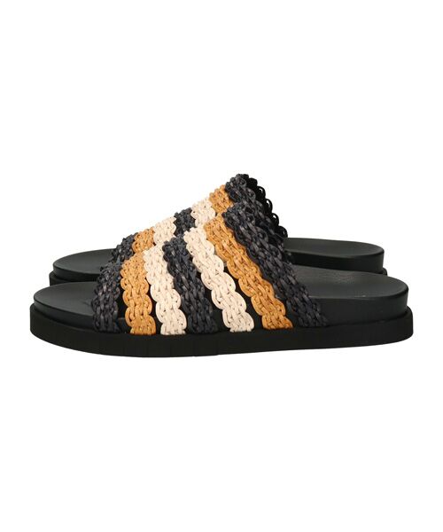 INTER-CHAUSSURES / インター ショシュール サンダル | 【ANGEL ALARCON】フットベッドラフィアサンダル | 詳細15