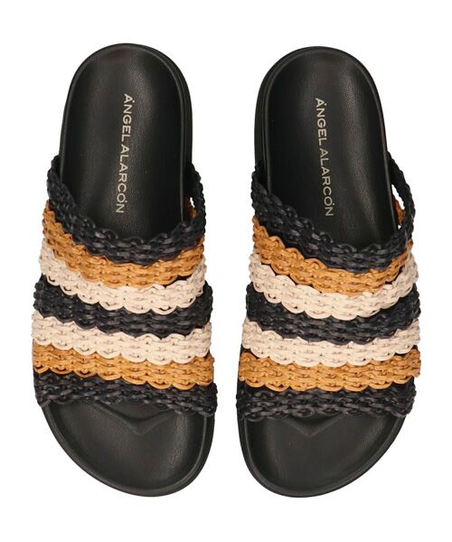 INTER-CHAUSSURES / インター ショシュール サンダル | 【ANGEL ALARCON】フットベッドラフィアサンダル | 詳細18