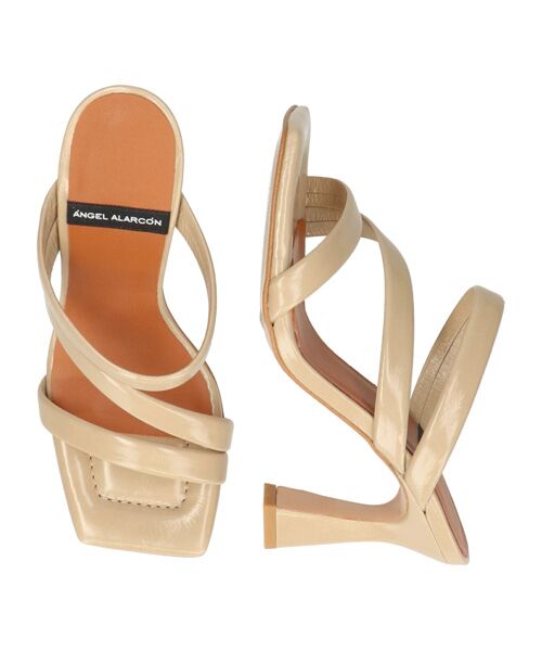 INTER-CHAUSSURES / インター ショシュール サンダル | 【ANGEL ALARCON】スクエアトウハイヒールサンダル | 詳細12