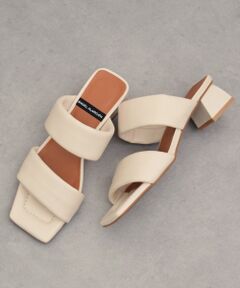 INTER-CHAUSSURES / インター ショシュール サンダル | 【ANGEL ALARCON】スクエアトウパフストラップサンダル