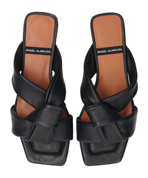 INTER-CHAUSSURES / インター ショシュール サンダル | 【ANGEL ALARCON】スクエアトウローヒールノットサンダル | 詳細4
