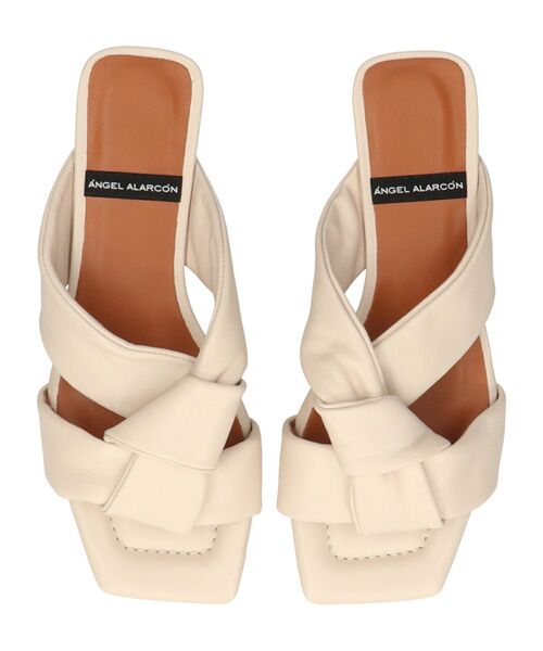 INTER-CHAUSSURES / インター ショシュール サンダル | 【ANGEL ALARCON】スクエアトウローヒールノットサンダル | 詳細11