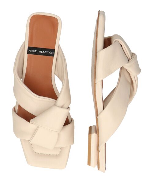 INTER-CHAUSSURES / インター ショシュール サンダル | 【ANGEL ALARCON】スクエアトウローヒールノットサンダル | 詳細12
