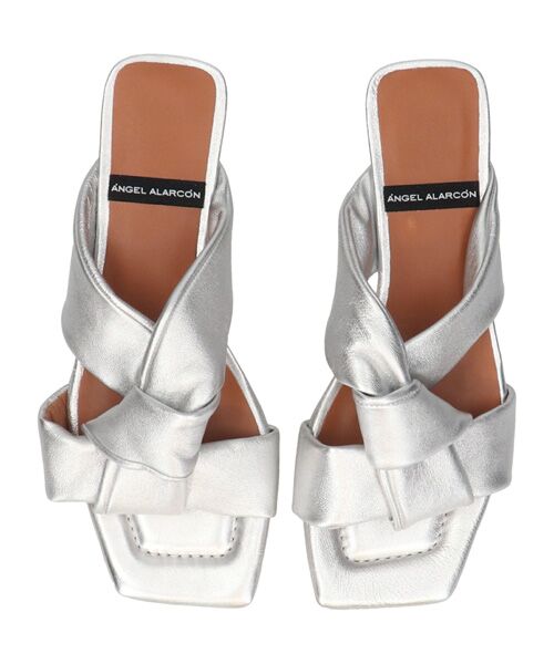 INTER-CHAUSSURES / インター ショシュール サンダル | 【ANGEL ALARCON】スクエアトウローヒールノットサンダル | 詳細17