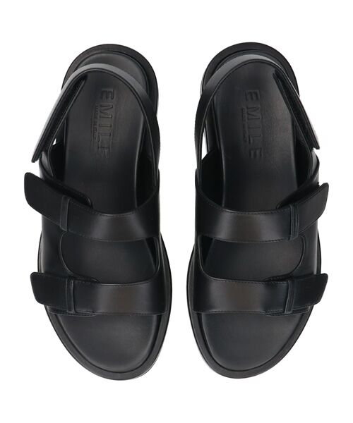 INTER-CHAUSSURES / インター ショシュール サンダル | 【EMILE】厚底ベルクロフットベッドサンダル | 詳細4