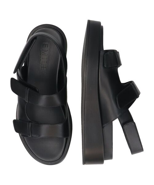 INTER-CHAUSSURES / インター ショシュール サンダル | 【EMILE】厚底ベルクロフットベッドサンダル | 詳細5