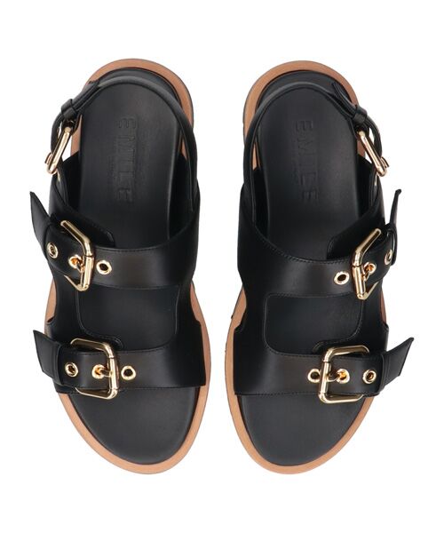 INTER-CHAUSSURES / インター ショシュール サンダル | 【EMILE】バックル厚底フットベッドサンダル | 詳細4