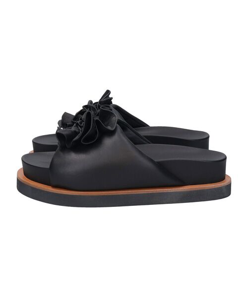 INTER-CHAUSSURES / インター ショシュール サンダル | 【EMILE】ビッグコサージュフットベッドサンダル | 詳細1