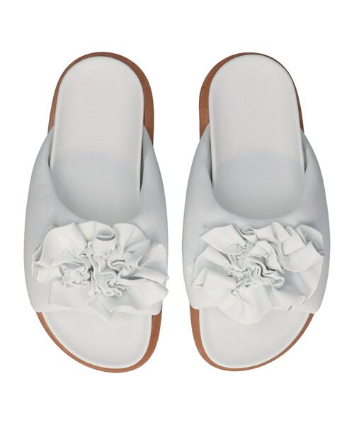 INTER-CHAUSSURES / インター ショシュール サンダル | 【EMILE】ビッグコサージュフットベッドサンダル | 詳細10