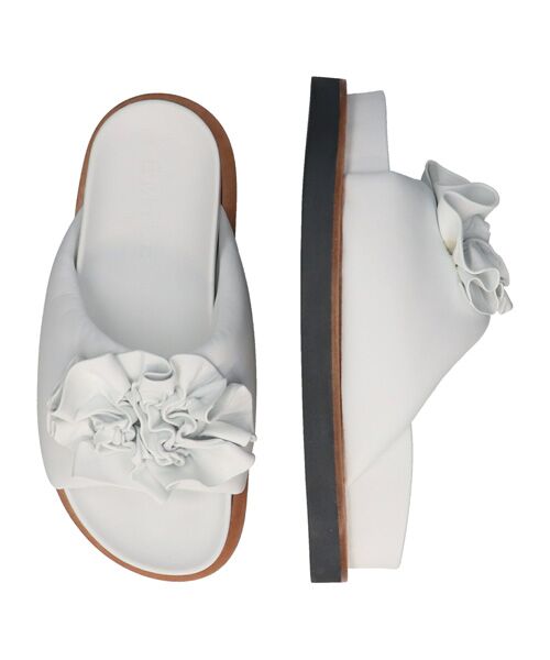 INTER-CHAUSSURES / インター ショシュール サンダル | 【EMILE】ビッグコサージュフットベッドサンダル | 詳細11