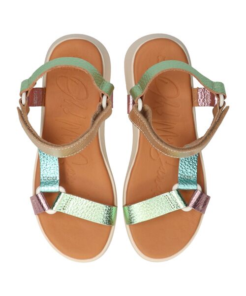 INTER-CHAUSSURES / インター ショシュール サンダル | 【OH MY SANDALS】カラーコンビ厚底ベルクロサンダル | 詳細10