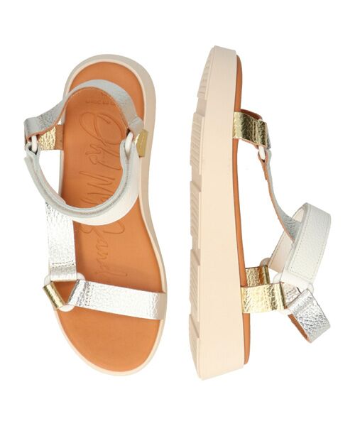 INTER-CHAUSSURES / インター ショシュール サンダル | 【OH MY SANDALS】カラーコンビ厚底ベルクロサンダル | 詳細18