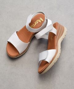 INTER-CHAUSSURES / インター ショシュール サンダル | 【MARILA】ラウンドトウウエッジソールサンダル
