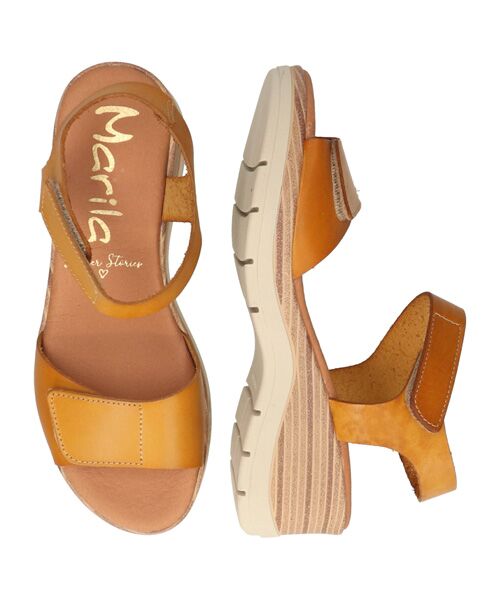 INTER-CHAUSSURES / インター ショシュール サンダル | 【MARILA】ラウンドトウウエッジソールサンダル | 詳細13