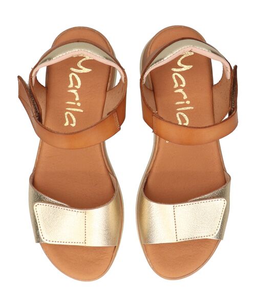 INTER-CHAUSSURES / インター ショシュール サンダル | 【MARILA】異素材コンビウエッジサンダル | 詳細4