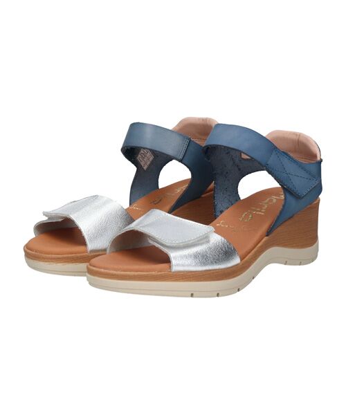 INTER-CHAUSSURES / インター ショシュール サンダル | 【MARILA】異素材コンビウエッジサンダル | 詳細7