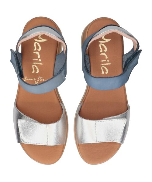 INTER-CHAUSSURES / インター ショシュール サンダル | 【MARILA】異素材コンビウエッジサンダル | 詳細11