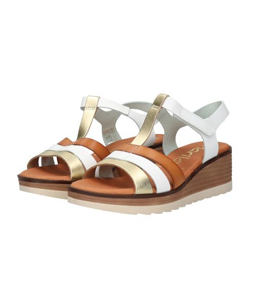 INTER-CHAUSSURES/インター ショシュール 【MARILA】カラーコンビウエッジヒールサンダル ホワイトコンビ 37 INTER-CHAUSSURES/インター ショシュール 【MARILA】カラーコンビウエッジヒールサンダル ホワイトコンビ 37