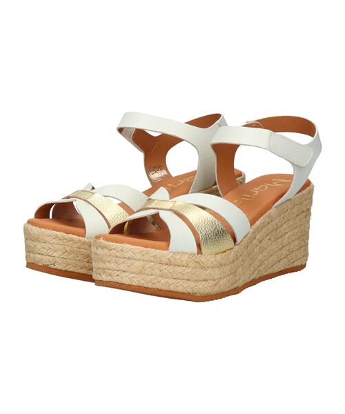 INTER-CHAUSSURES / インター ショシュール サンダル | 【MARILA】アンクルベルトジュートウエッジサンダル | 詳細1