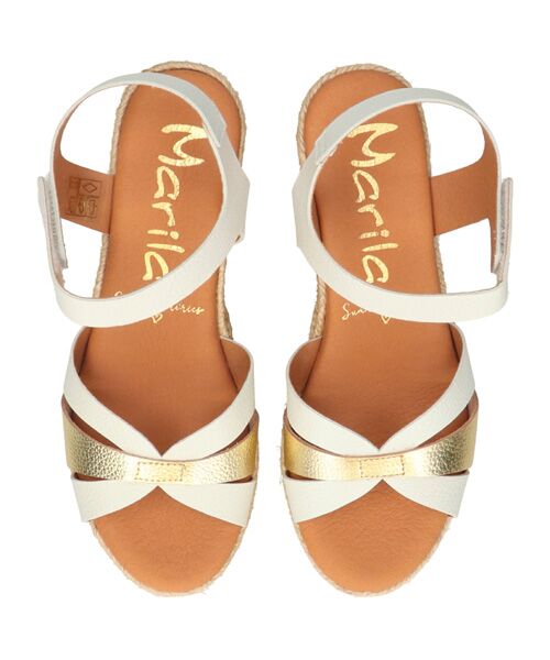 INTER-CHAUSSURES / インター ショシュール サンダル | 【MARILA】アンクルベルトジュートウエッジサンダル | 詳細5