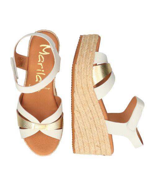 INTER-CHAUSSURES / インター ショシュール サンダル | 【MARILA】アンクルベルトジュートウエッジサンダル | 詳細6