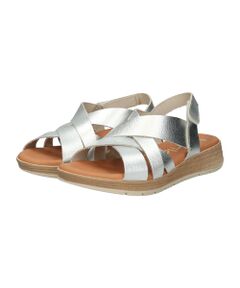 INTER-CHAUSSURES / インター ショシュール サンダル | 【MARILA】厚底メタリックレザーサンダル