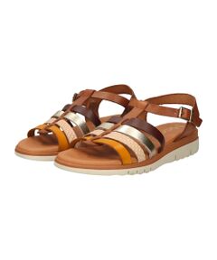 INTER-CHAUSSURES / インター ショシュール サンダル | 【MARILA】異素材コンビホワイトソールサンダル