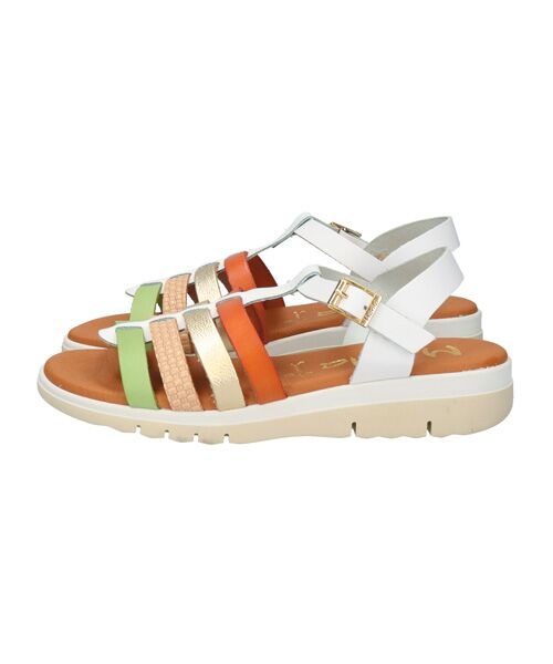 INTER-CHAUSSURES / インター ショシュール サンダル | 【MARILA】異素材コンビホワイトソールサンダル | 詳細1