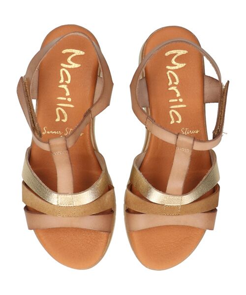 INTER-CHAUSSURES / インター ショシュール サンダル | 【MARILA】異素材コンビ厚底サンダル | 詳細4