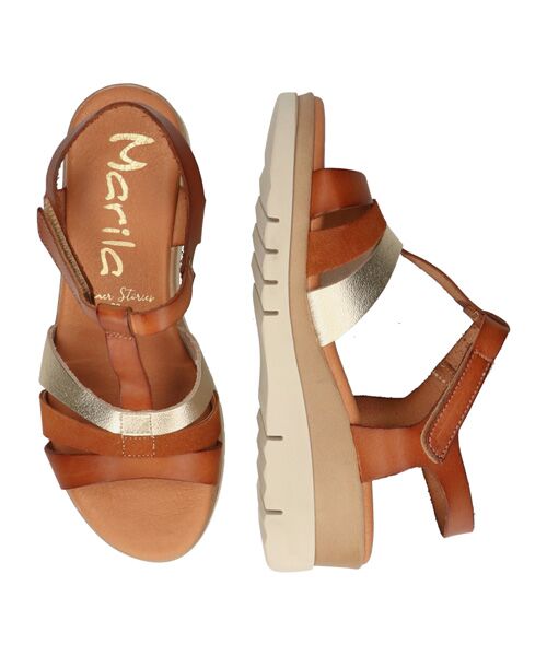 INTER-CHAUSSURES / インター ショシュール サンダル | 【MARILA】異素材コンビ厚底サンダル | 詳細12