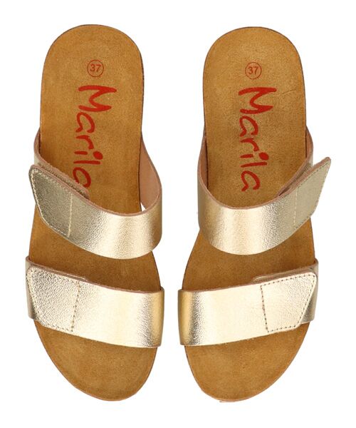 INTER-CHAUSSURES / インター ショシュール パンプス | 【MARILA】ダブルベルトフットベッドサンダル | 詳細4