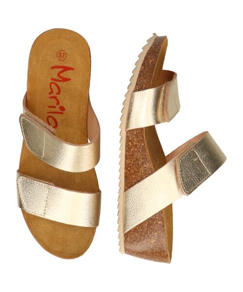 INTER-CHAUSSURES / インター ショシュール パンプス | 【MARILA】ダブルベルトフットベッドサンダル | 詳細5