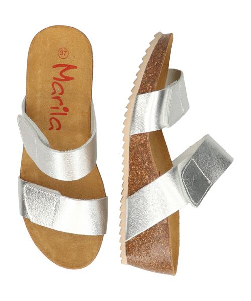 INTER-CHAUSSURES / インター ショシュール パンプス | 【MARILA】ダブルベルトフットベッドサンダル | 詳細12