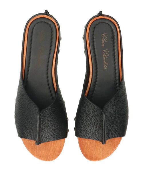 INTER-CHAUSSURES / インター ショシュール サンダル | 【CLAIRE CHARLOTTE】ローヒールサボミュールサンダル | 詳細4