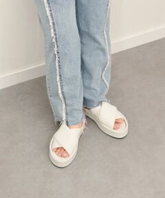 INTER-CHAUSSURES / インター ショシュール サンダル | 【JVAM】パフィークロスベルト厚底サンダル