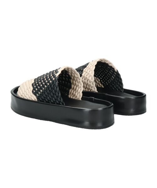 INTER-CHAUSSURES / インター ショシュール サンダル | 【JVAM】ウーブンレザー厚底ミュールサンダル | 詳細3