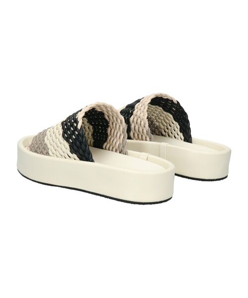 INTER-CHAUSSURES / インター ショシュール サンダル | 【JVAM】ウーブンレザー厚底ミュールサンダル | 詳細10