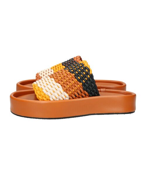 INTER-CHAUSSURES / インター ショシュール サンダル | 【JVAM】ウーブンレザー厚底ミュールサンダル | 詳細16