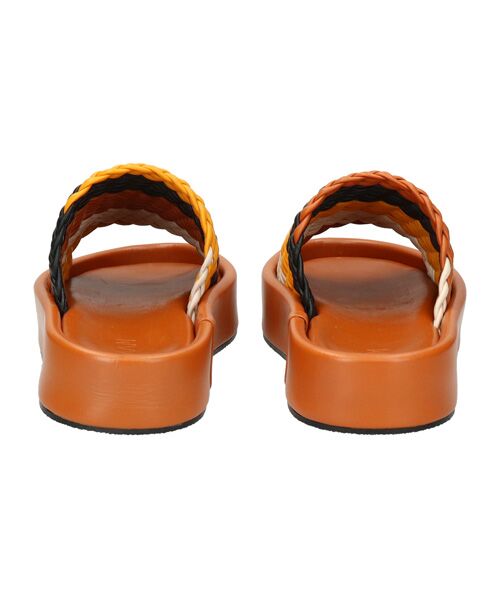INTER-CHAUSSURES / インター ショシュール サンダル | 【JVAM】ウーブンレザー厚底ミュールサンダル | 詳細18