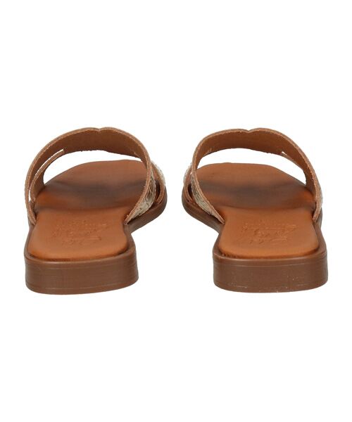 INTER-CHAUSSURES / インター ショシュール サンダル | 【OH MY SANDALS】スクエアトウ型押しレザーフラットサンダル | 詳細4