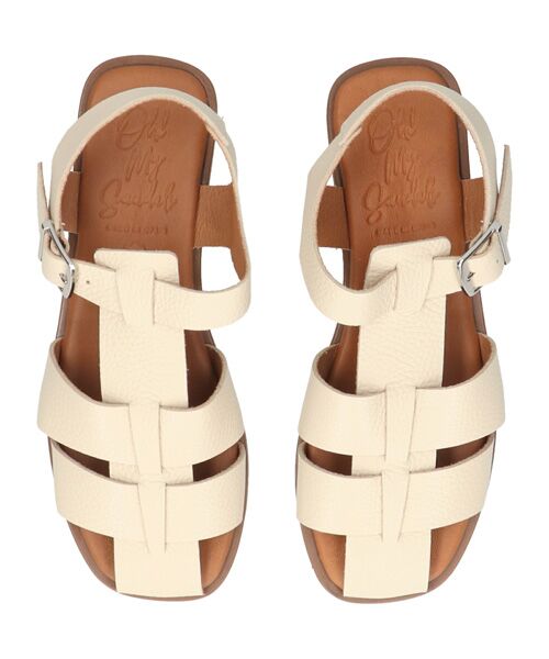 INTER-CHAUSSURES / インター ショシュール サンダル | 【OH MY SANDALS】スクエアトウフラットグルカサンダル | 詳細11