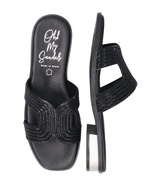 INTER-CHAUSSURES / インター ショシュール サンダル | 【OH MY SANDALS】ラインストーンローヒールサンダル | 詳細6