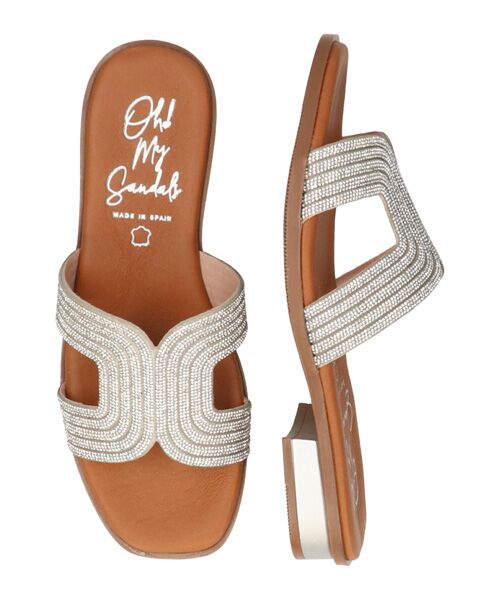 INTER-CHAUSSURES / インター ショシュール サンダル | 【OH MY SANDALS】ラインストーンローヒールサンダル | 詳細6